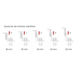 SUNFER S10 Presor lateral regulable para paneles solares